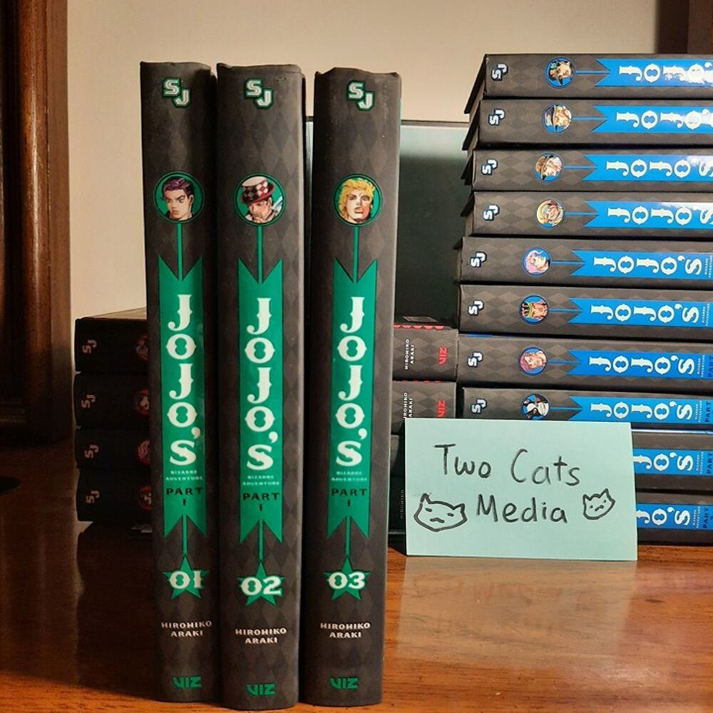 Jojo's Bizarre Adventure Part 1 Vol. 1-3 Phantom Blood English Manga Bundle